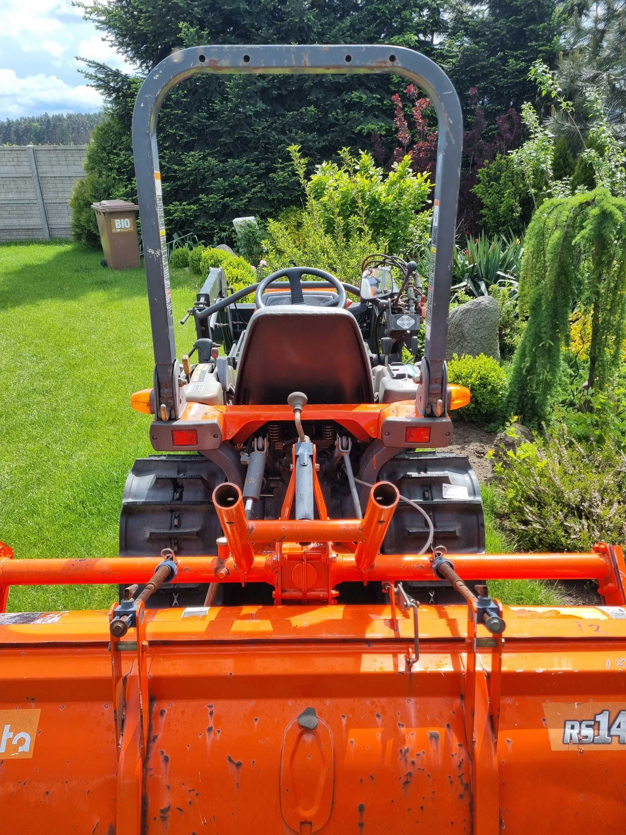 Traktorek japonski Kubota GB155 glebogryzarka tur