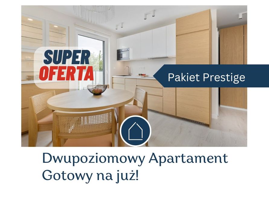Dwupoziomowy apartament. Pewna Inwestycja Gotowa na już!