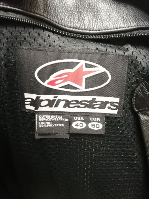 Casaco / Blusão Pele Mota Alpinestars Tamanho 50 TROCO