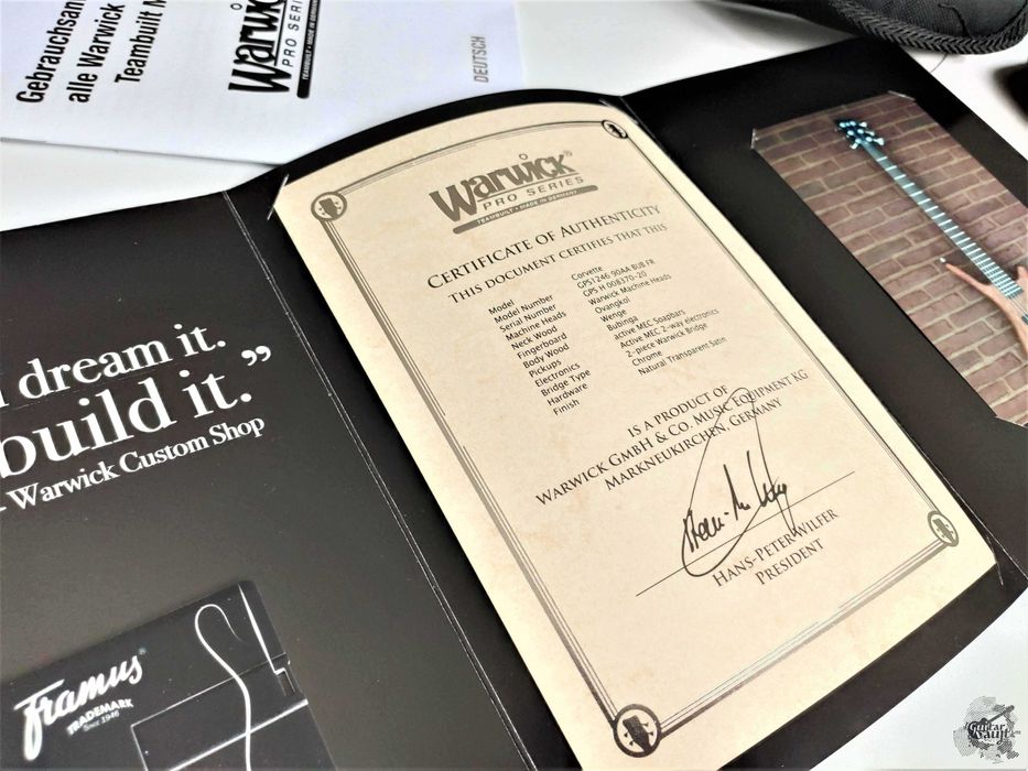 Новий Warwick 6 Teambuilt Pro Corvette Bubinga Act (Germany) '2022 NTS