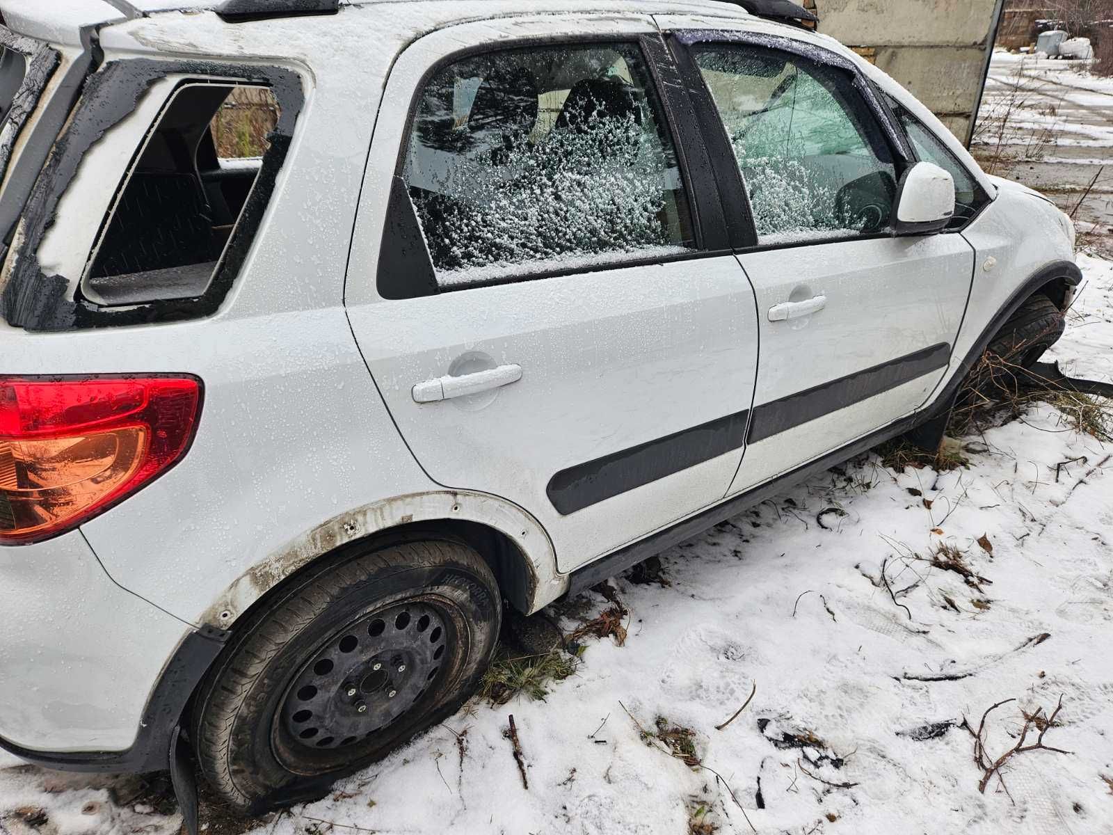 Розборка Suzuki SX4, мотор 1.6, коробка, двери, суппорт, рейка полуось