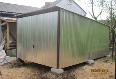 Drewutnia ocynkowana mobilna blaszak 3x5 montaż