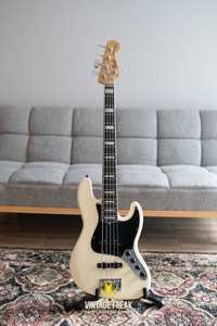 Fender Jazz Bass American Deluxe V biały z J-retro