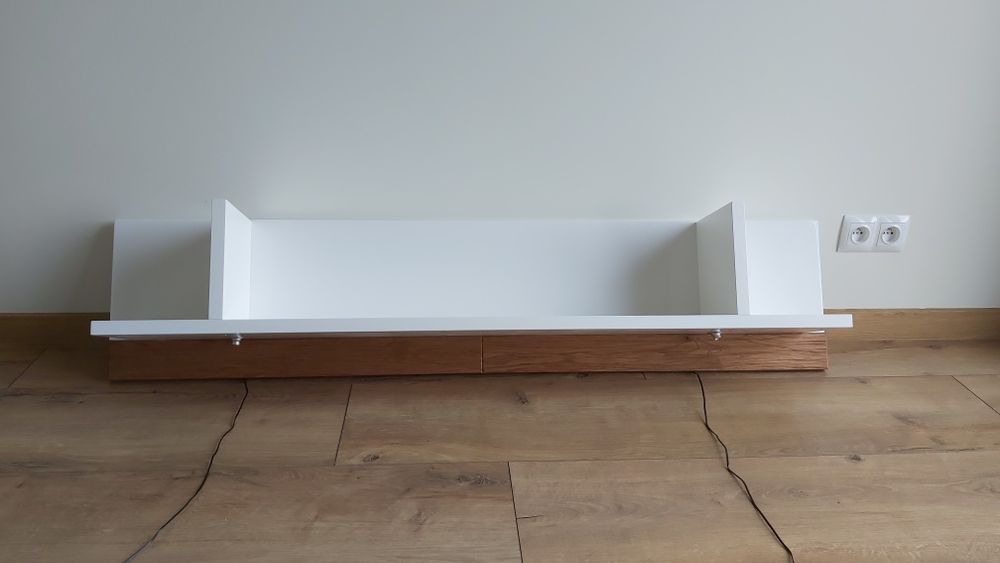 Regał półka wisząca podświetlenie 2x LED nowa