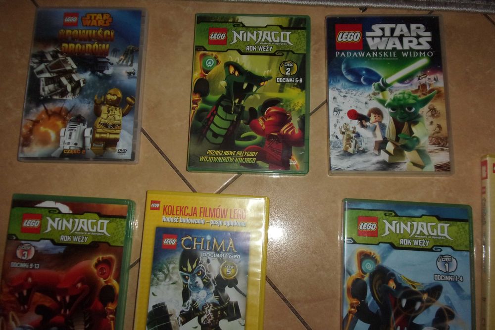 lego star wars ninjago chima dvd zestaw 7