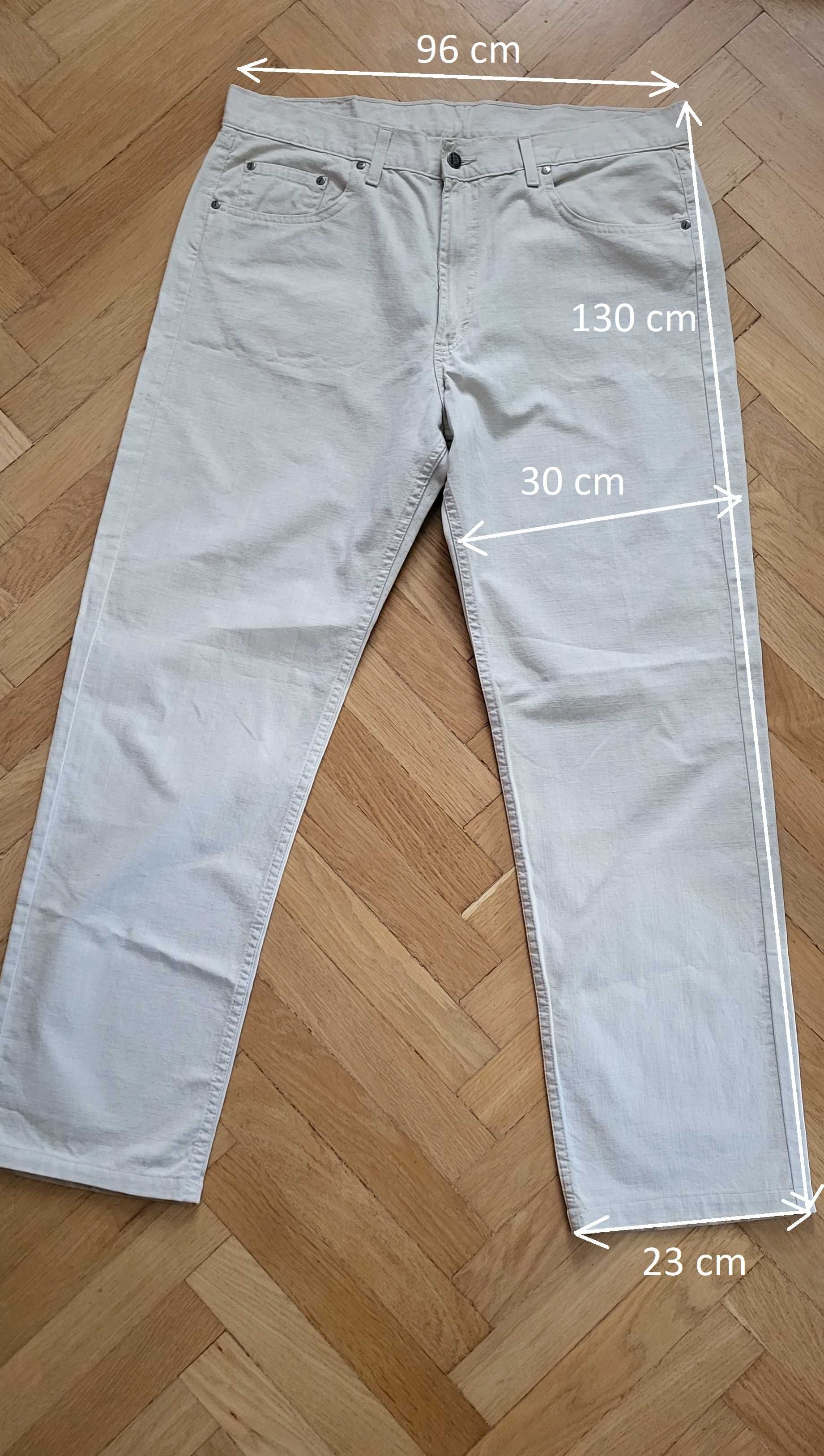 spodnie bawełniane męskie pas 96 cm stan bdb