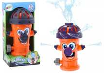 Zraszacz ogrodowy, pomarańczowy hydrant wodny. Leantoys