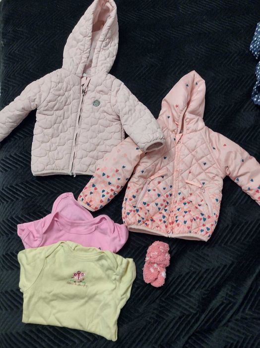 Paka mega kurtki, ocieplane legginsy rozmiar 86