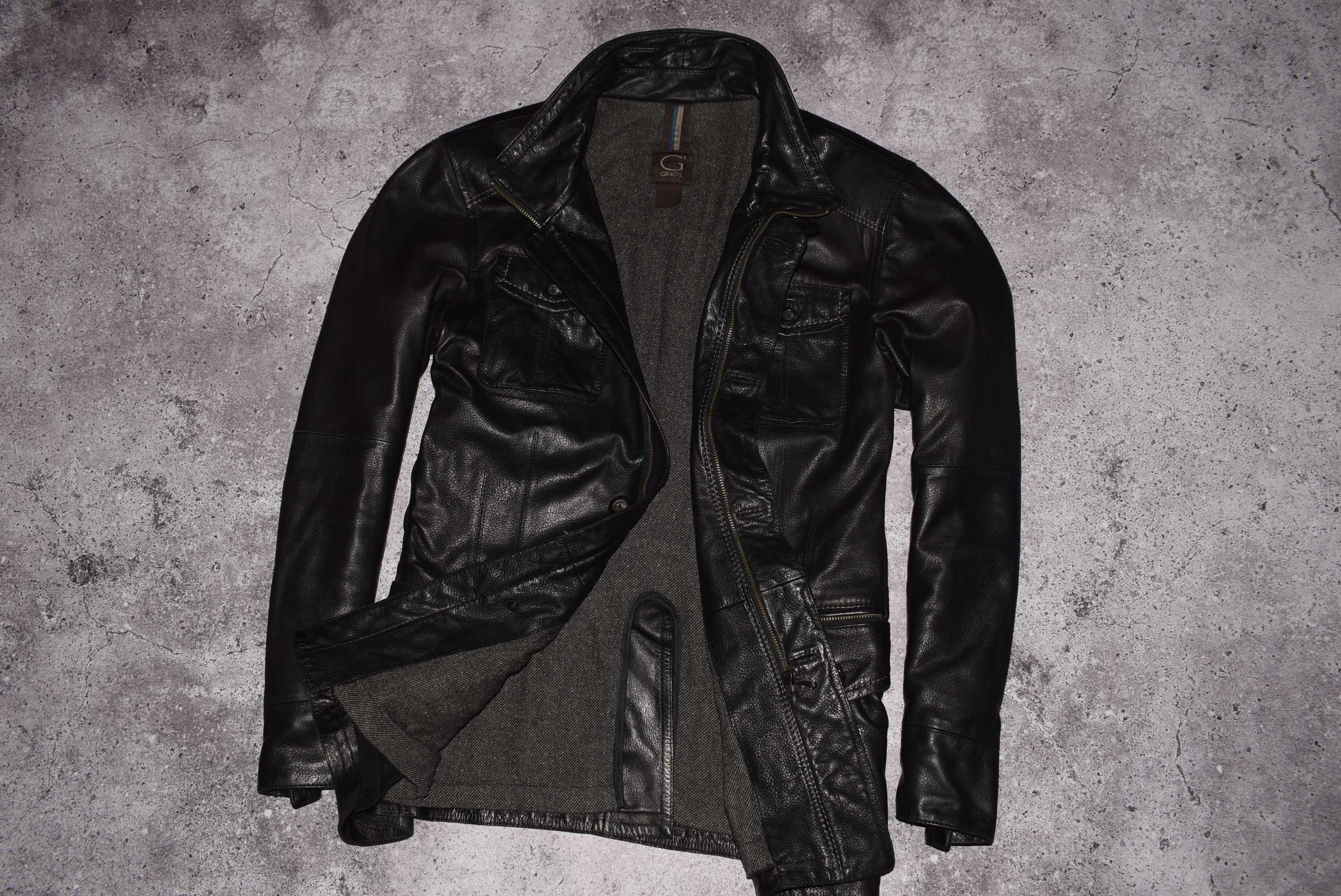 Gimo's Leather Jacket (Мужская Премиальная Кожаная Куртка )