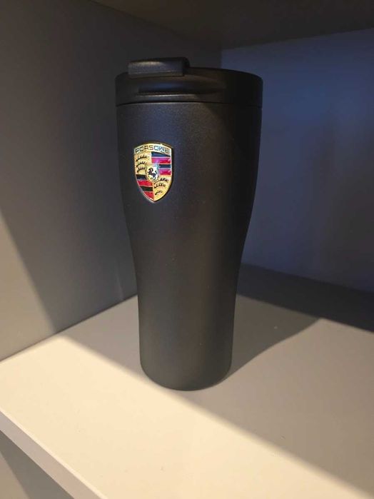 Kubek termiczny Porsche czarny mat