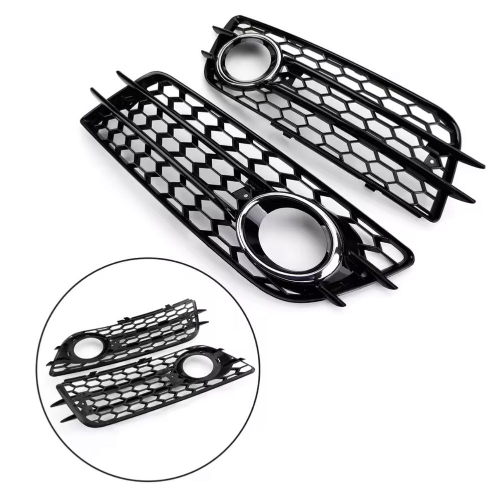 2x klatka zderzaka hrom halogen plaster miodu Audi A4 b8 s-line s4