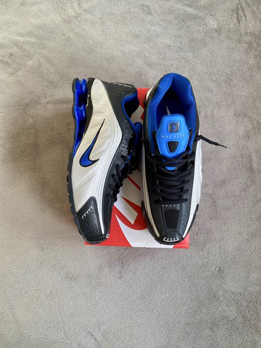 Nike Shox R4 Prata-Azul