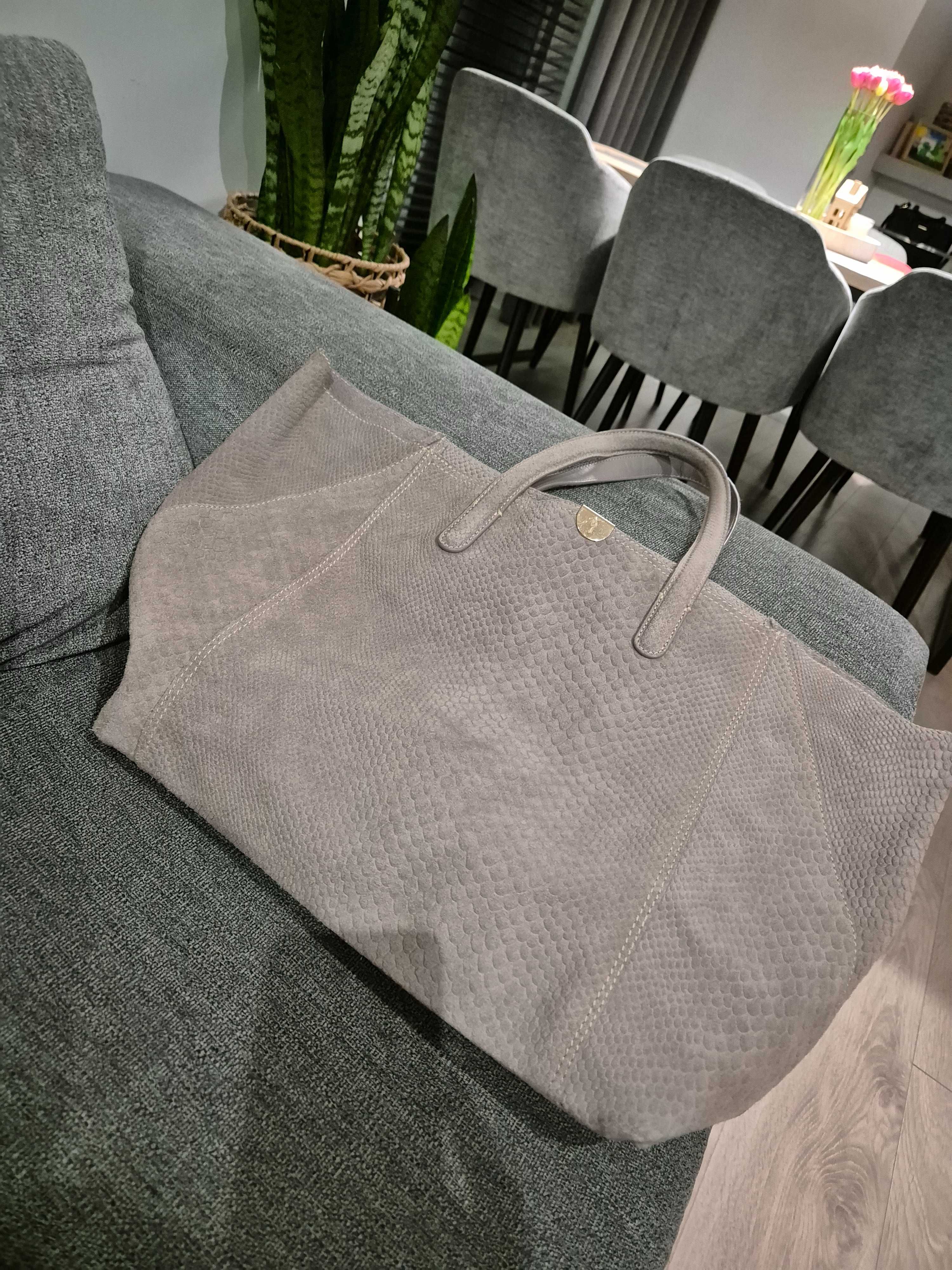 Torba shopper Ochnik taupe