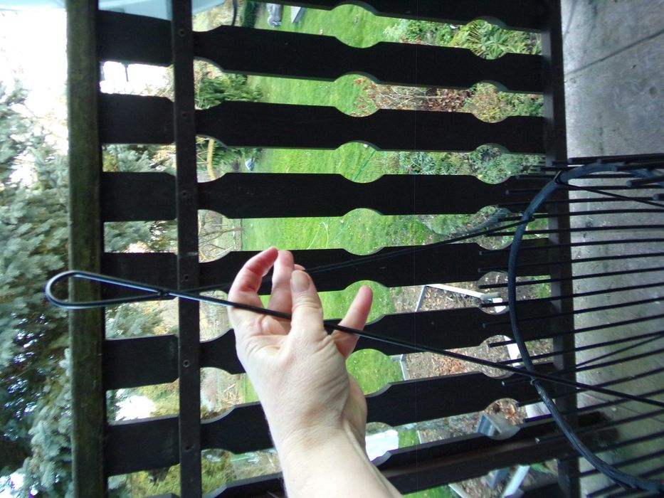 Duża XXL donica czarna rattan bambus Ikea Osłonka kwietnik latarnia