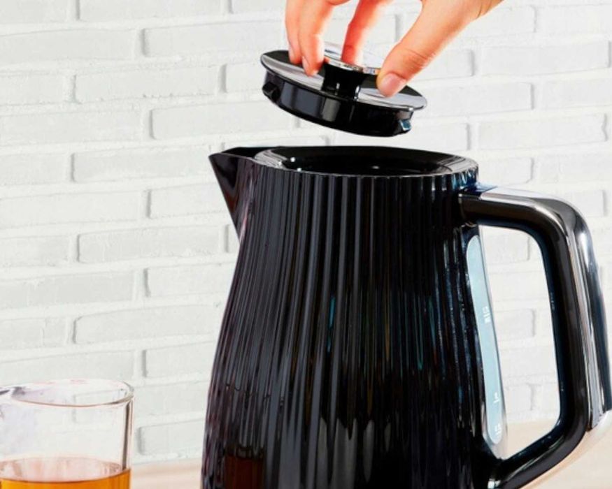 Czajnik Elektryczny Retro 2400W 1.7L Czarny FILTR Antywapienny 360°