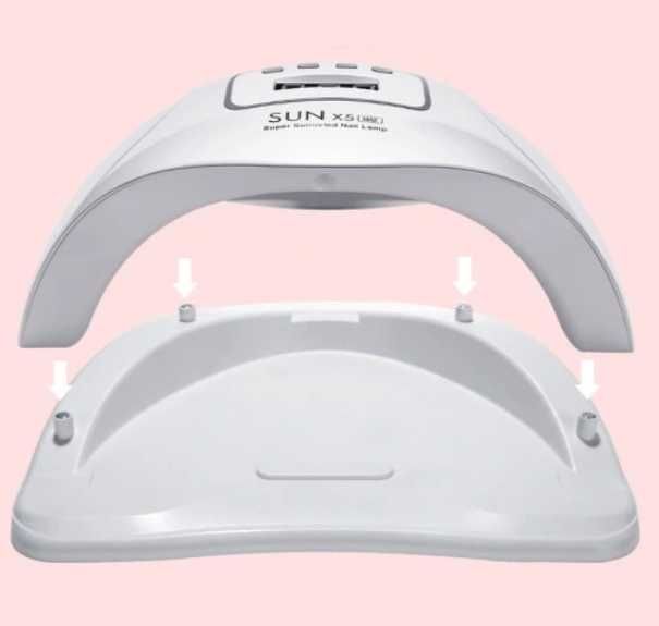 Lampa do Paznokci Led UV, mocna, LCD, do hybrydy, zestaw