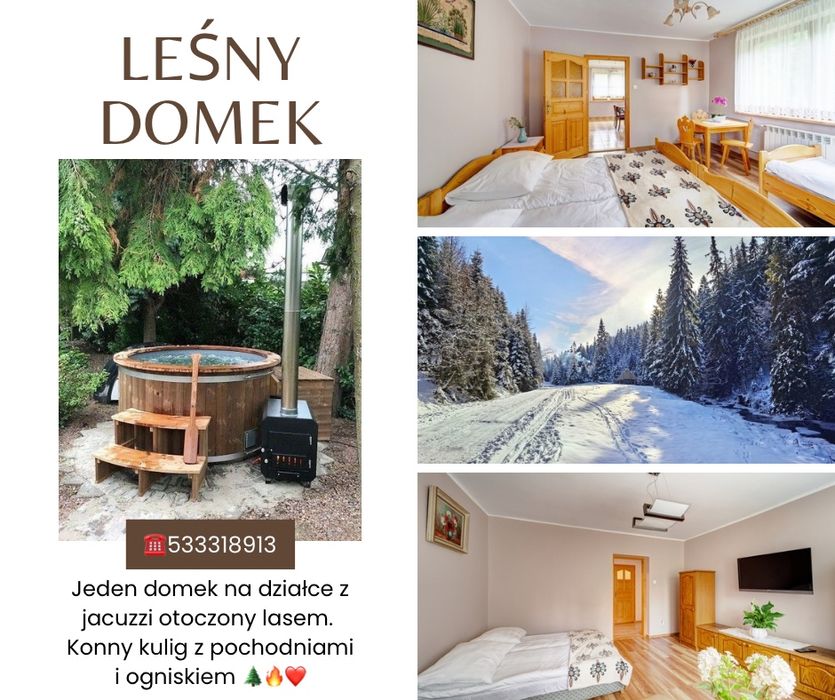 Święta domek w Gorcach z Jacuzzi i Kuligiem