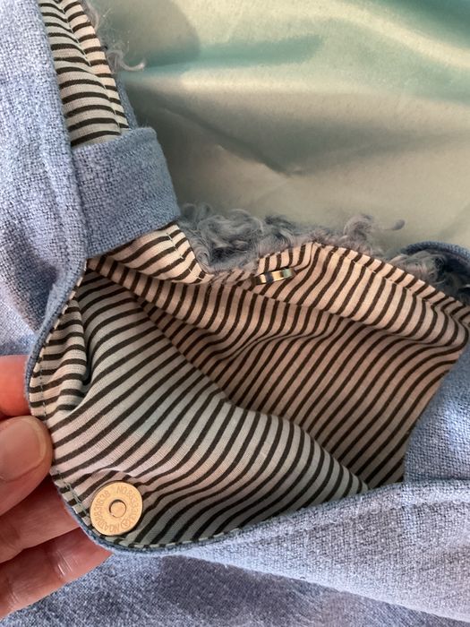 Niepowtarzalna torba shoperka w niebieskich tonacjach