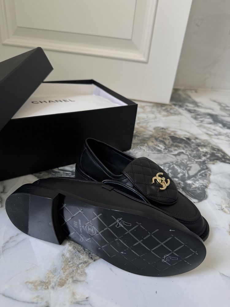 Chanel loafers mokasyny pikowane 39 buty hit trend