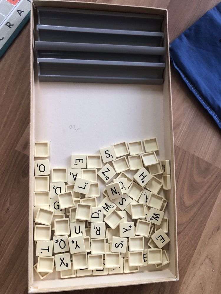Scrabble Vintage Retro Angielskie Oryginalne