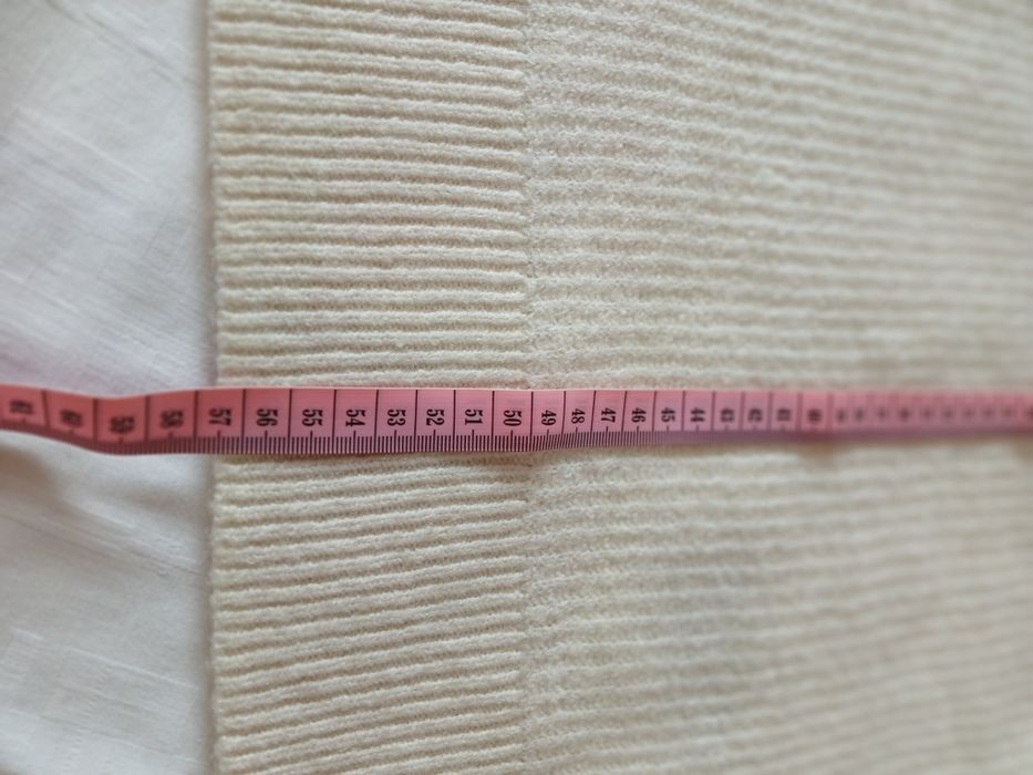 Wełna! Śmietankowy modny golf oversize Selected Femme