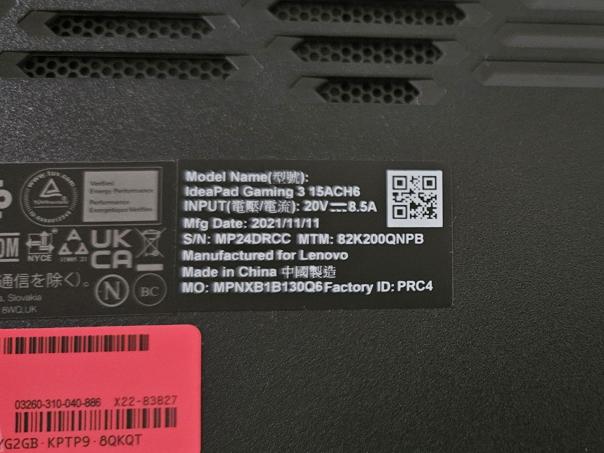 Laptop Lenovo IdeaPad Gaming 3
