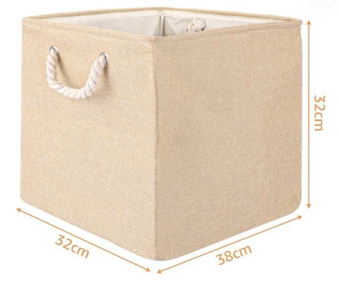 LDXDRU 3 kostki do przechowywania, składana skrzynka z uchwytami