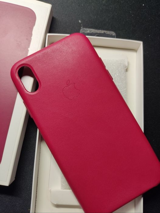 Чехол iPhone XS Max кожаный