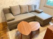 Prawie nowa rozkładana kanapa z szezlongiem IKEA ANGSTA 005.014.36