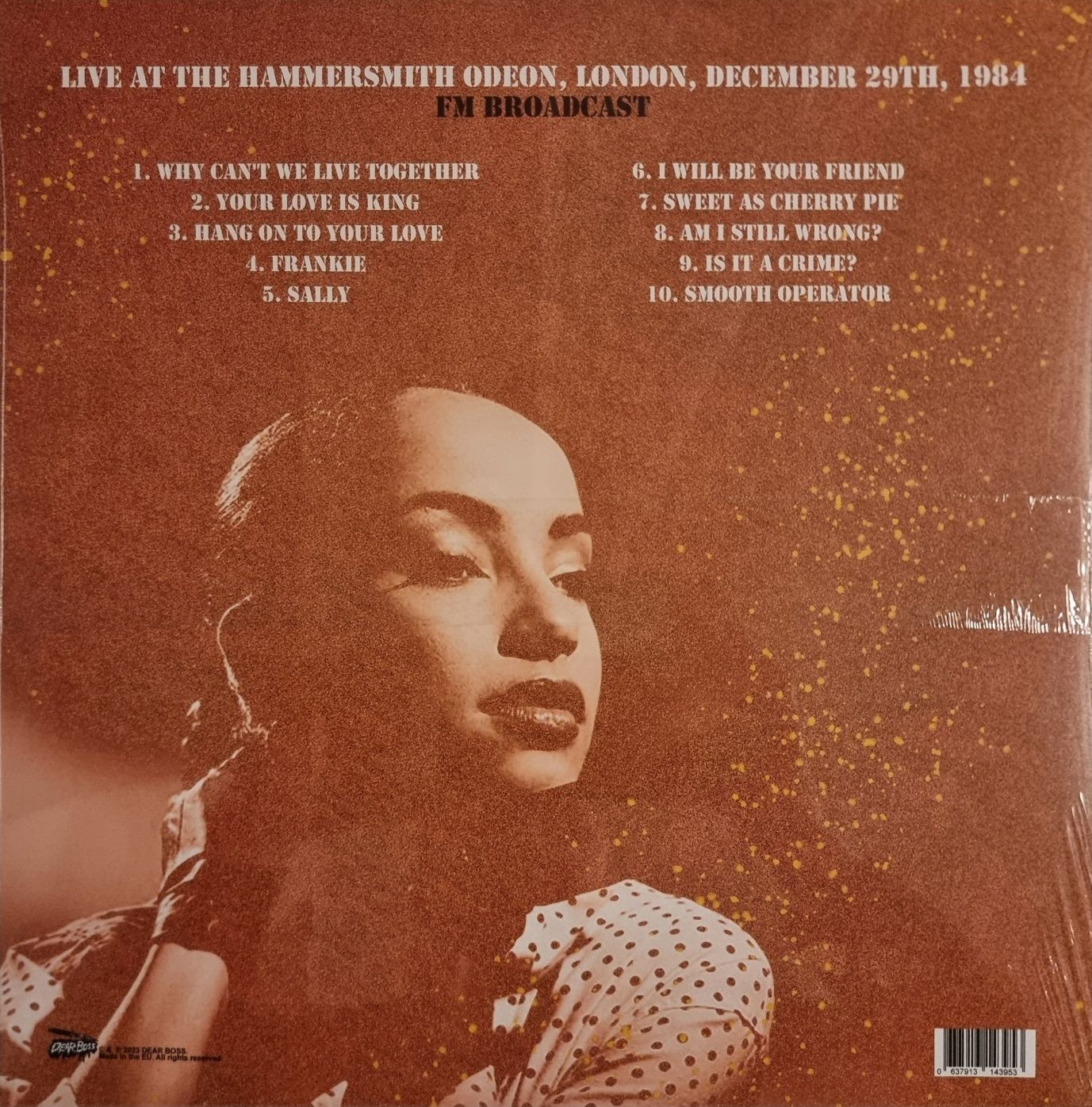 SADE - Live At The Hammersmith Odeon. London