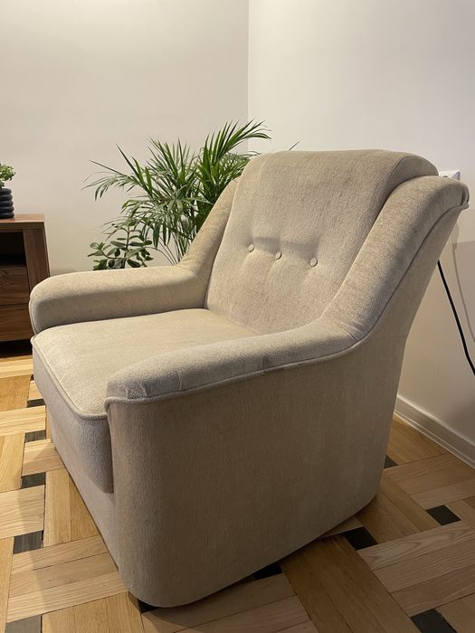 Fotel uszak fotel PRL