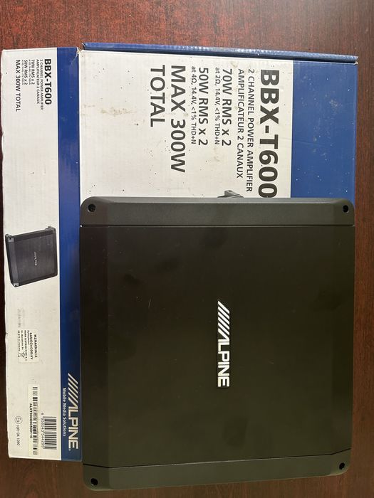 Автомобільний підсилювач ALPINE BBX T-600 Оригінал!