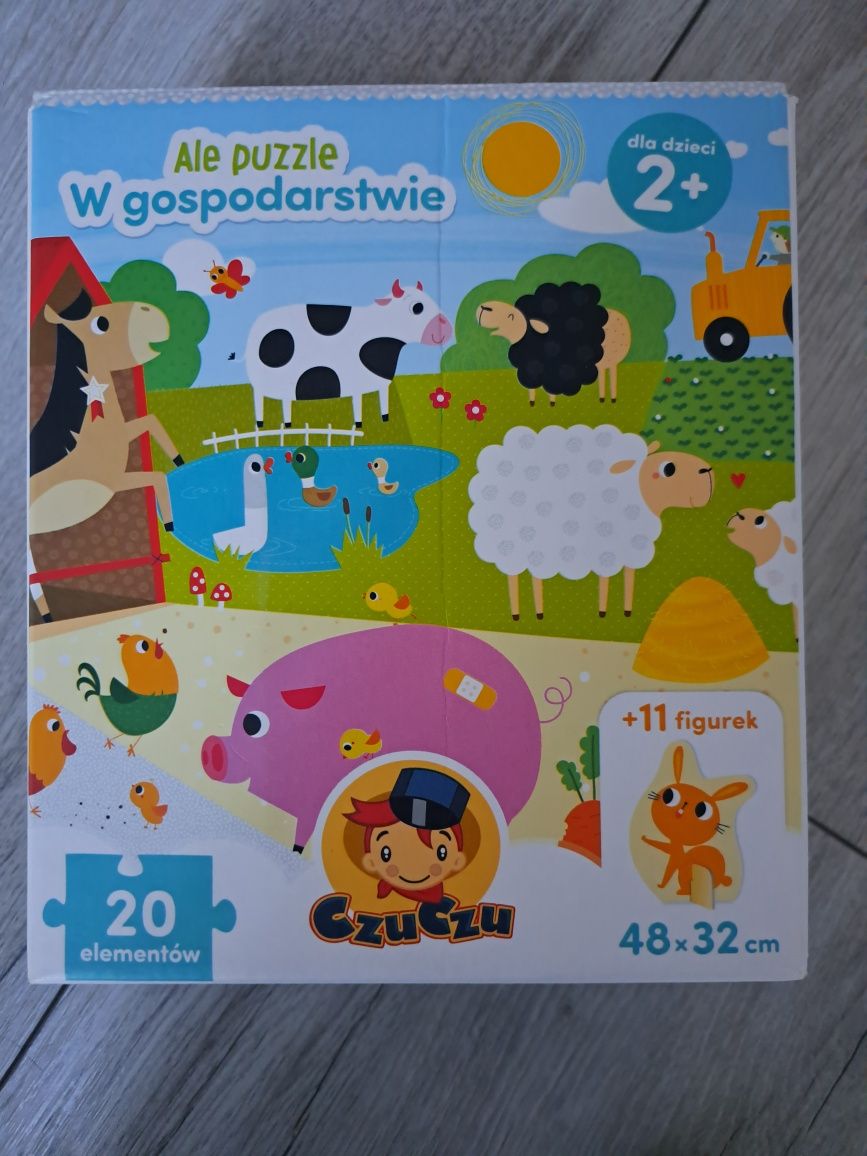 Puzzle czuczu 2+ w gospodaratwie z figurkami