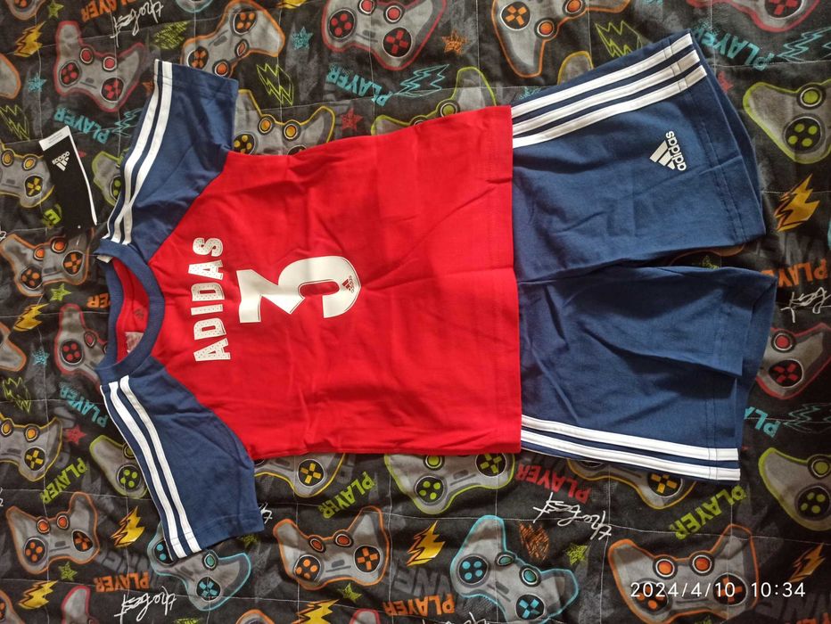 Komplet chłopięcy letni Adidas 98 ( 2 - 3 lata ) Nowy