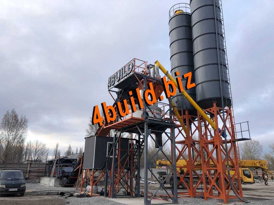 Бетонный мобильный комплекс, бетонный завод, мобильный, стационарный