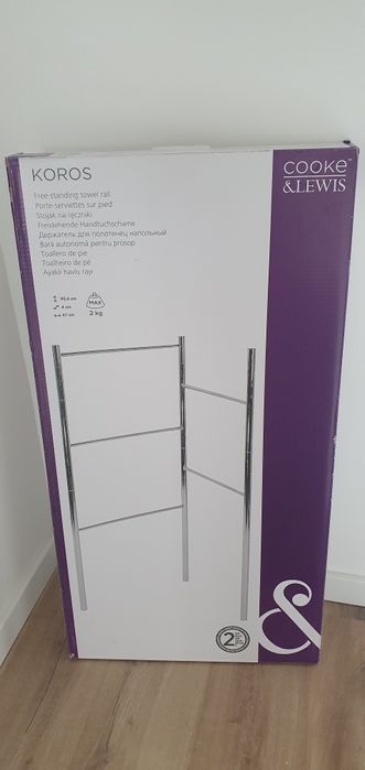Toalheiro de pé inox NOVO
