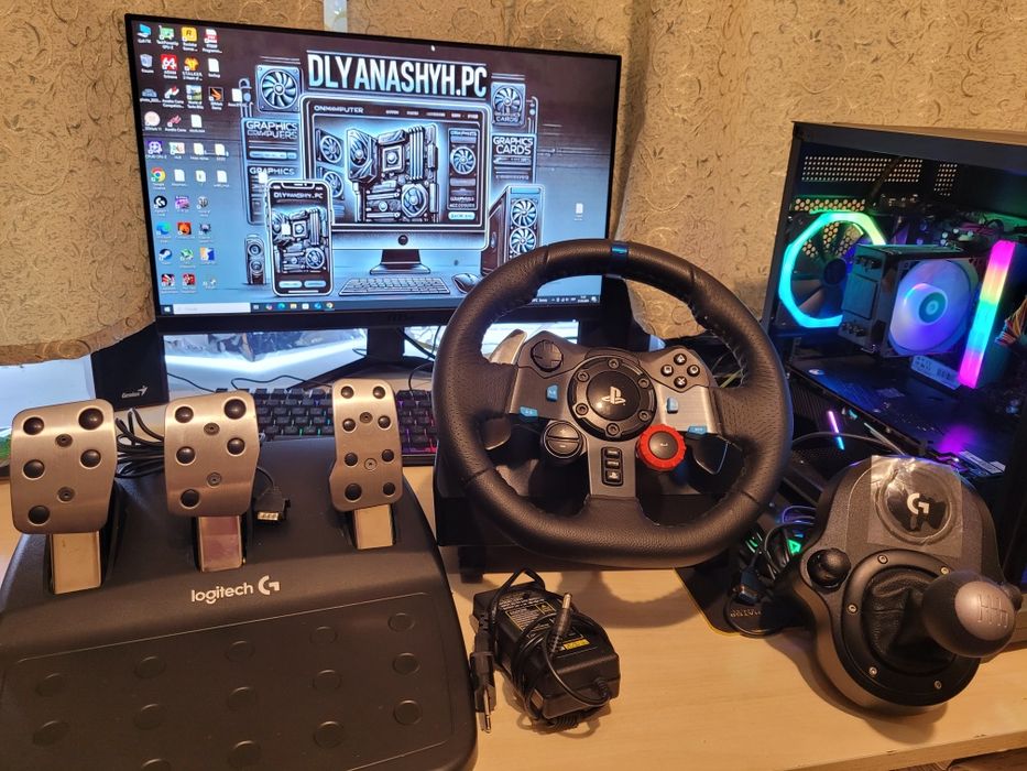 Ігрове кермо Logitech g29+shifter
