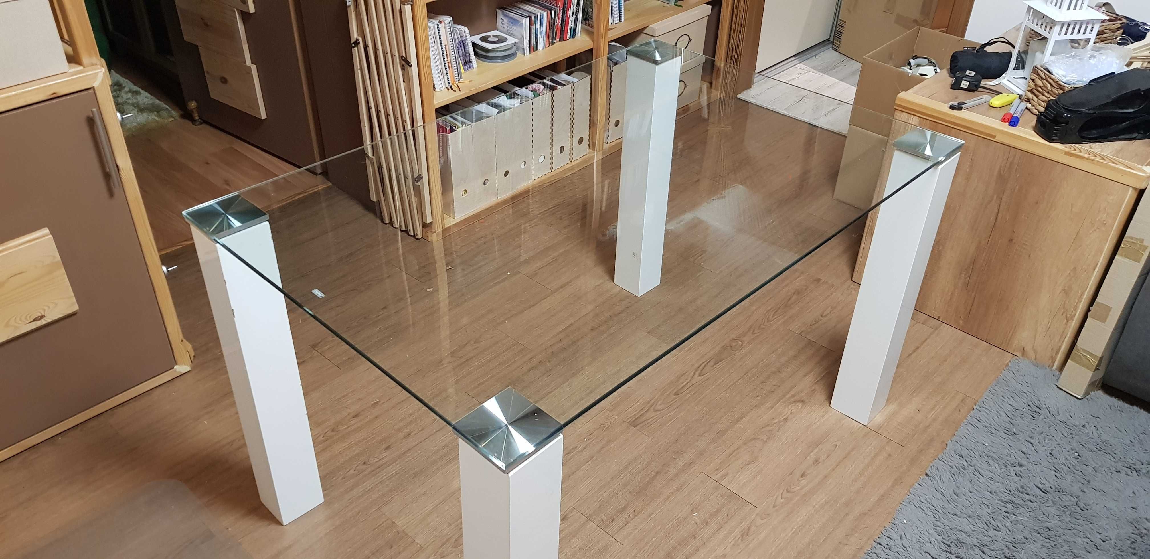 NOWY stół szklany 130x85x75
