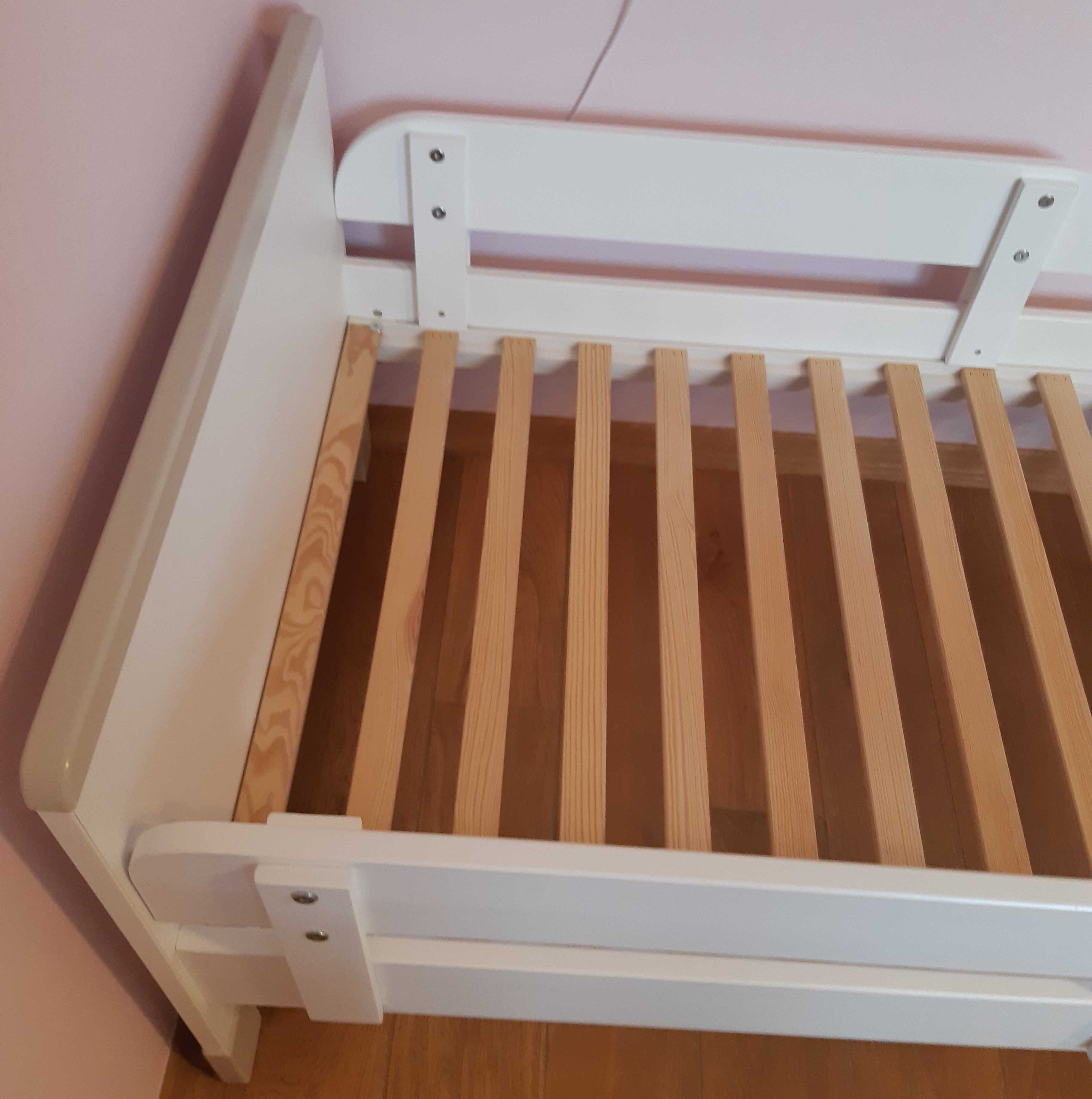 Łóżeczko - tapczanik 140x70 Mini Pinio biały/szary