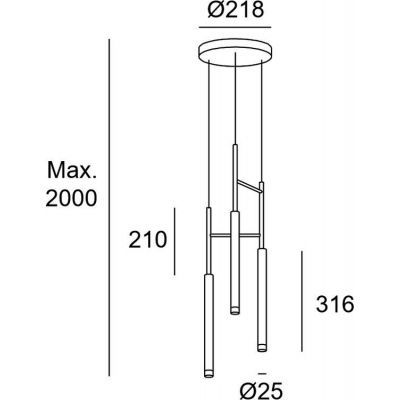 Candle C4 Lampa wisząca LED Grok Lighting