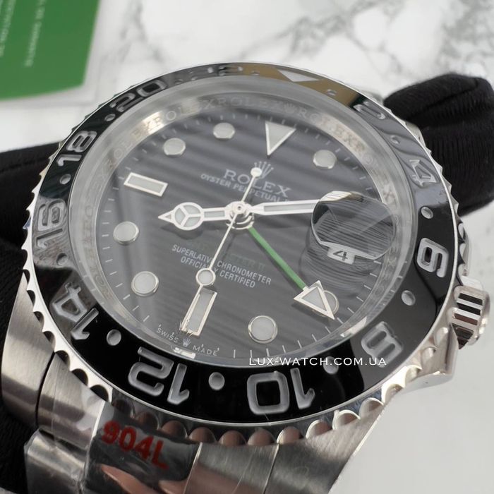 Часы Rolex GMT-Master II Silver-Black годинник