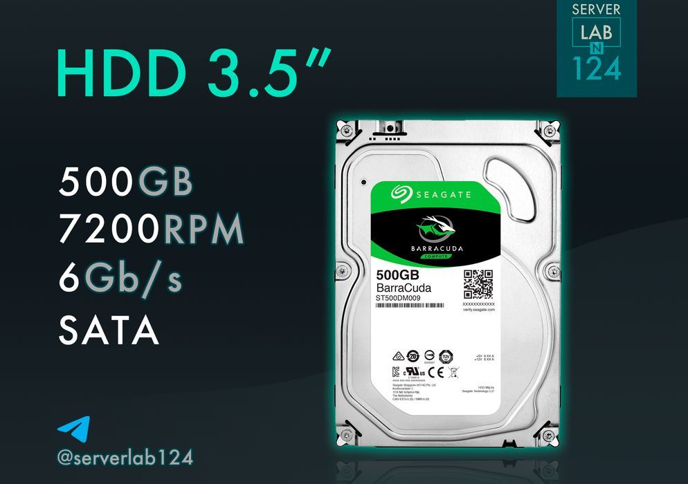 Жорсткі диски 3.5'' HDD 500GB 7.2K 6G SATA