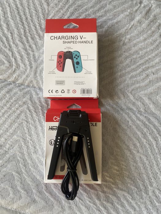 Capas silicone e carregadores joy con switch novas