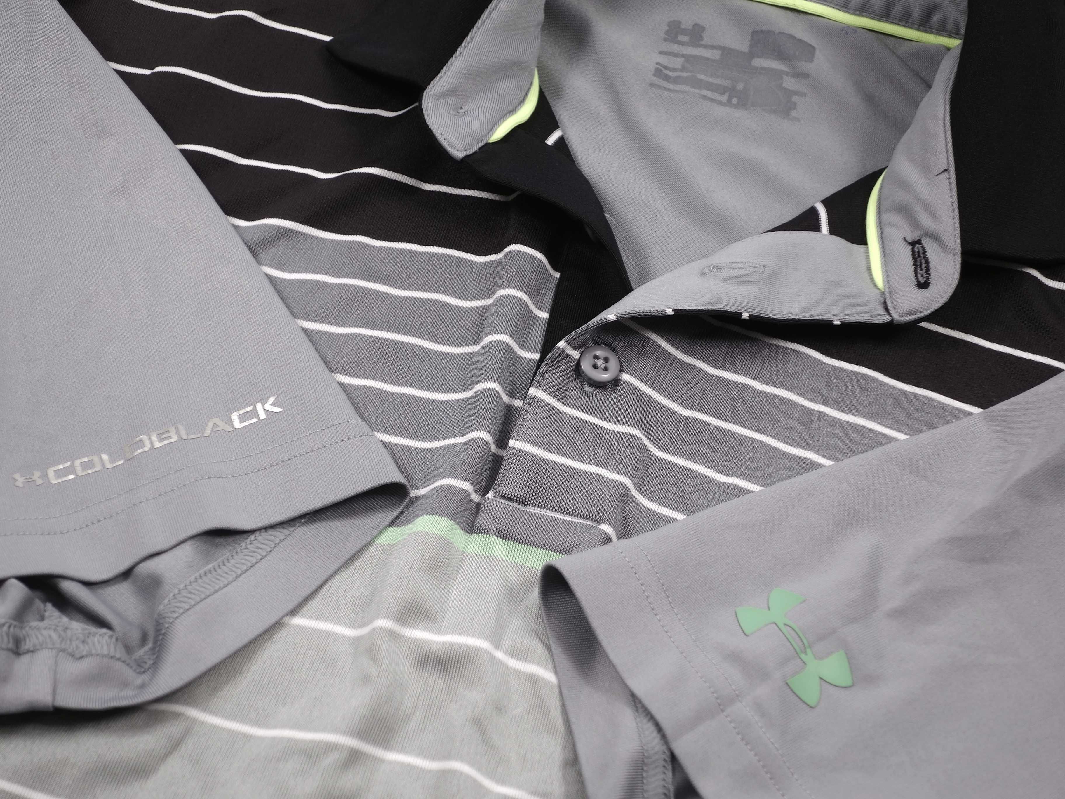 Under Armour Coldblack Hammer Stripe Polo Męska Koszulka Polo M