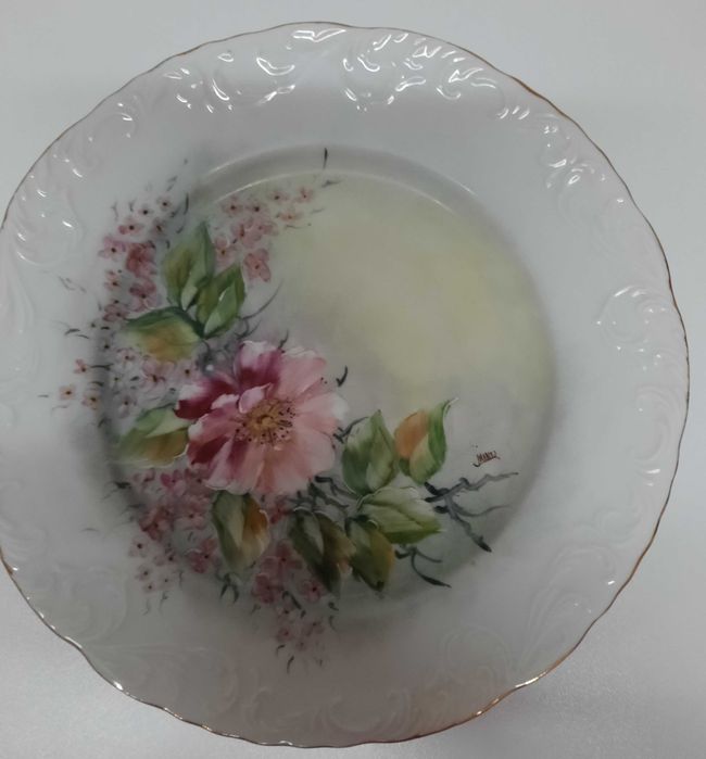 Prato pintado à mão