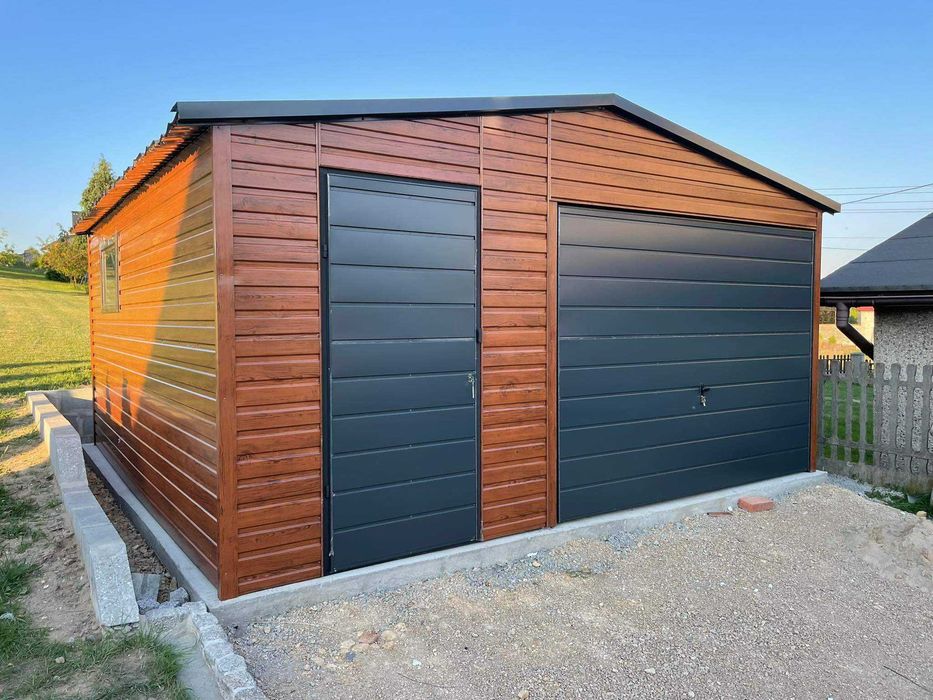 Garaż blaszany PREMIUM . WZMOCNIONY PROFILAMI. Producent. Cała Polska