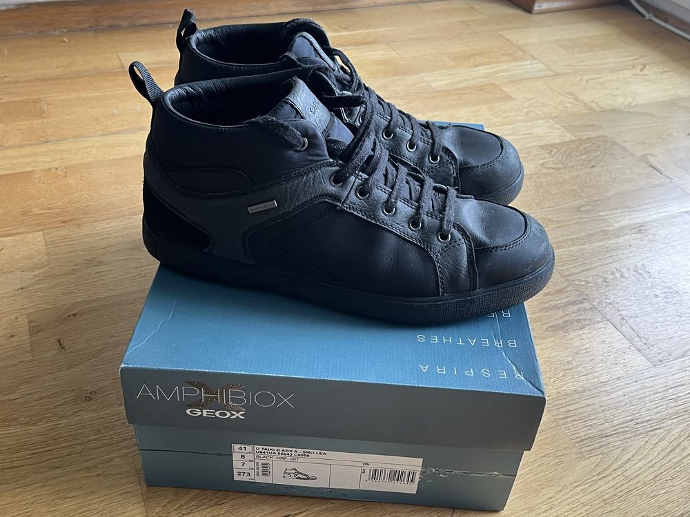 Buty Geox skórzane, rozm. 41, 27,5 cm, membrana, stan bdb
