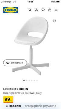 Dzieciece krzeslo biurowe Ikea