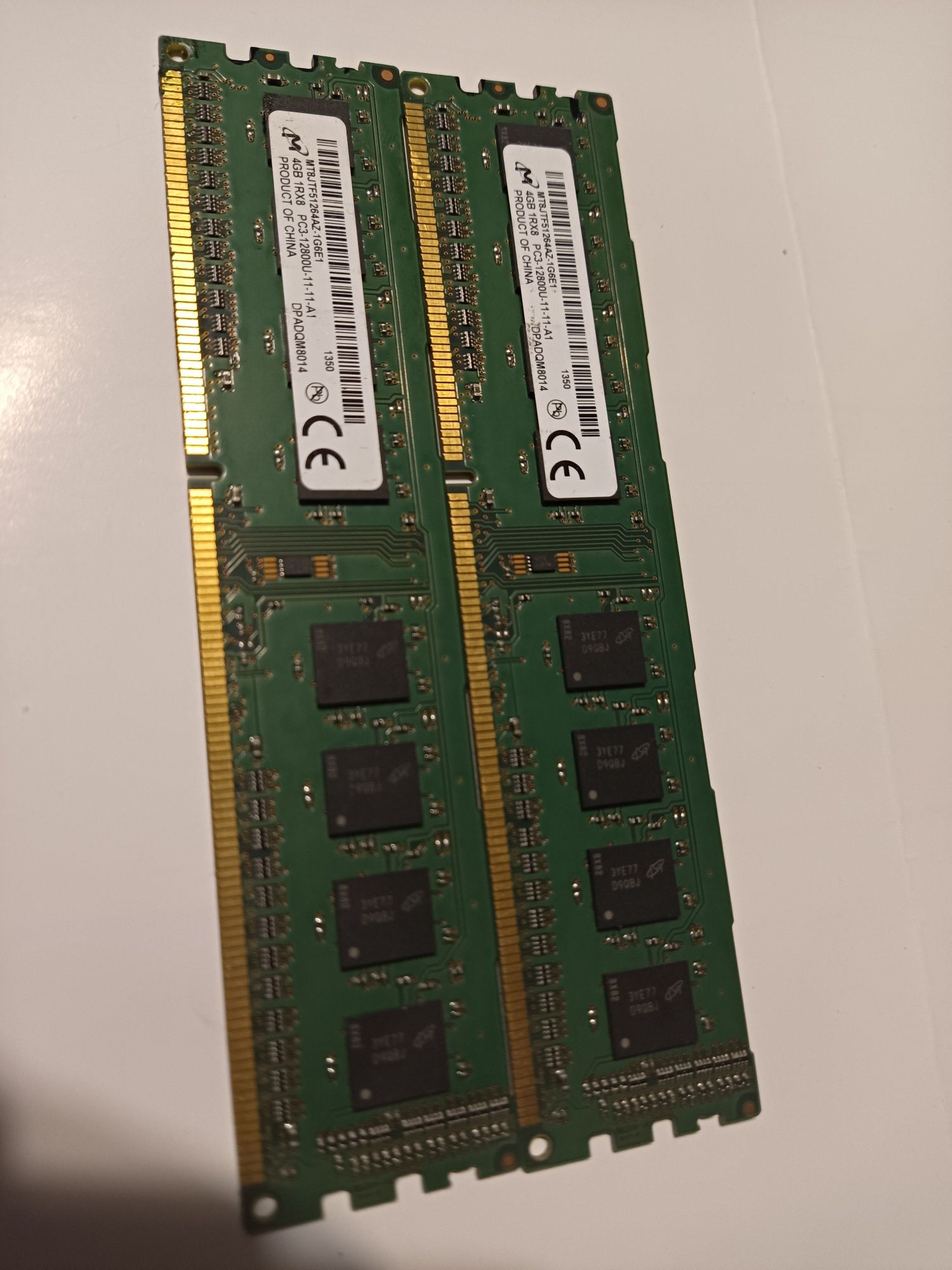 Micron DDR3 8GB (2x4GB)  1600Mhz