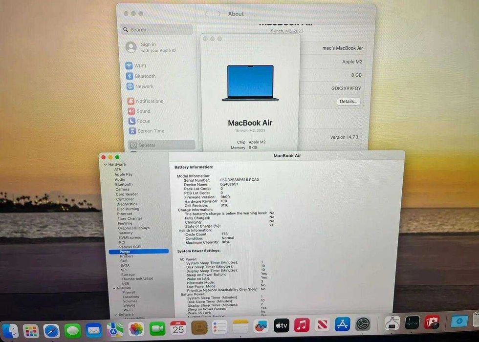 Macbook air 15 m2 midnight 256/8
